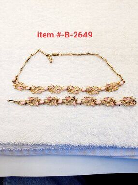 1 Necklace & matching Bracelet set, item # B-2649,. wt. 37 grams.